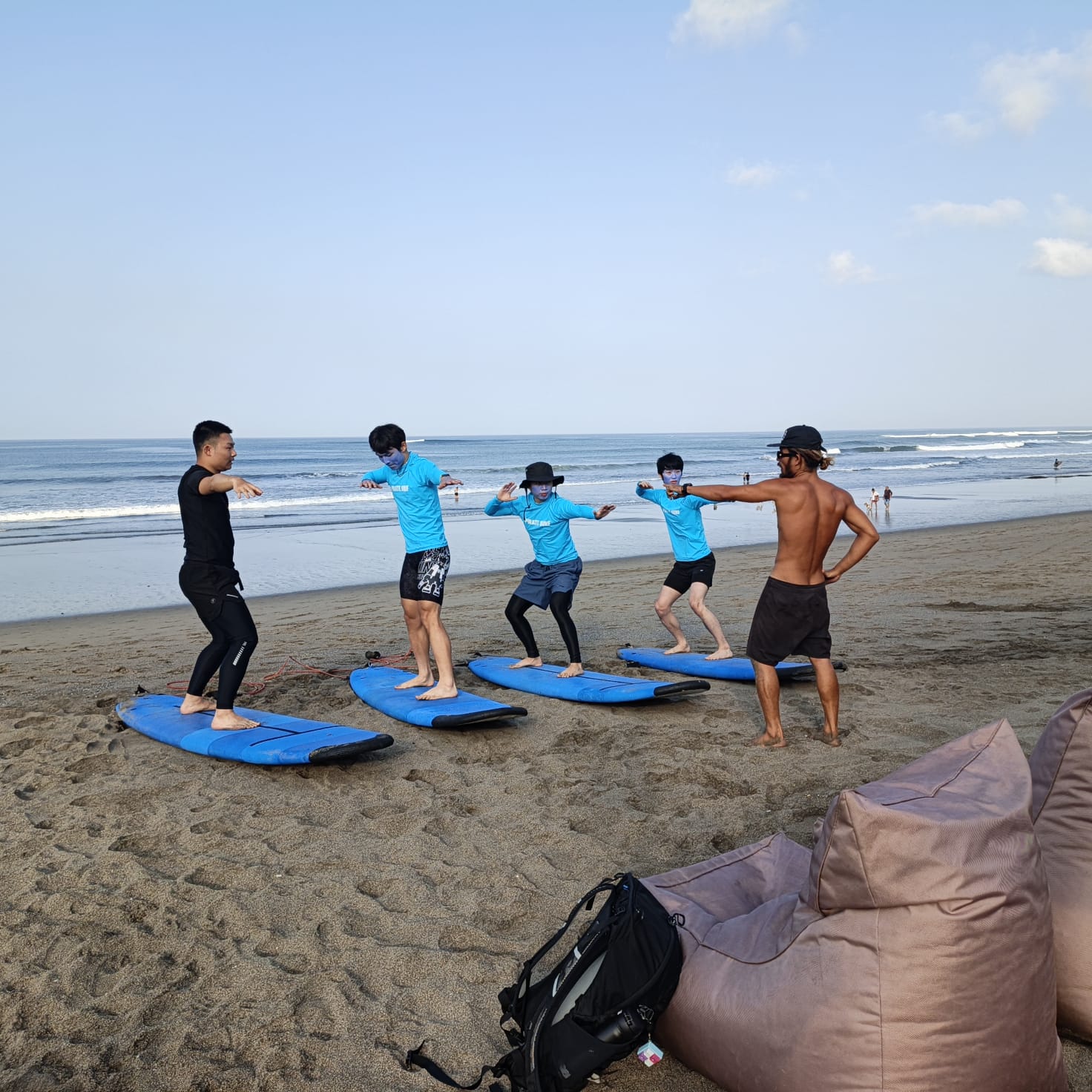 Surf lesson at Berawa