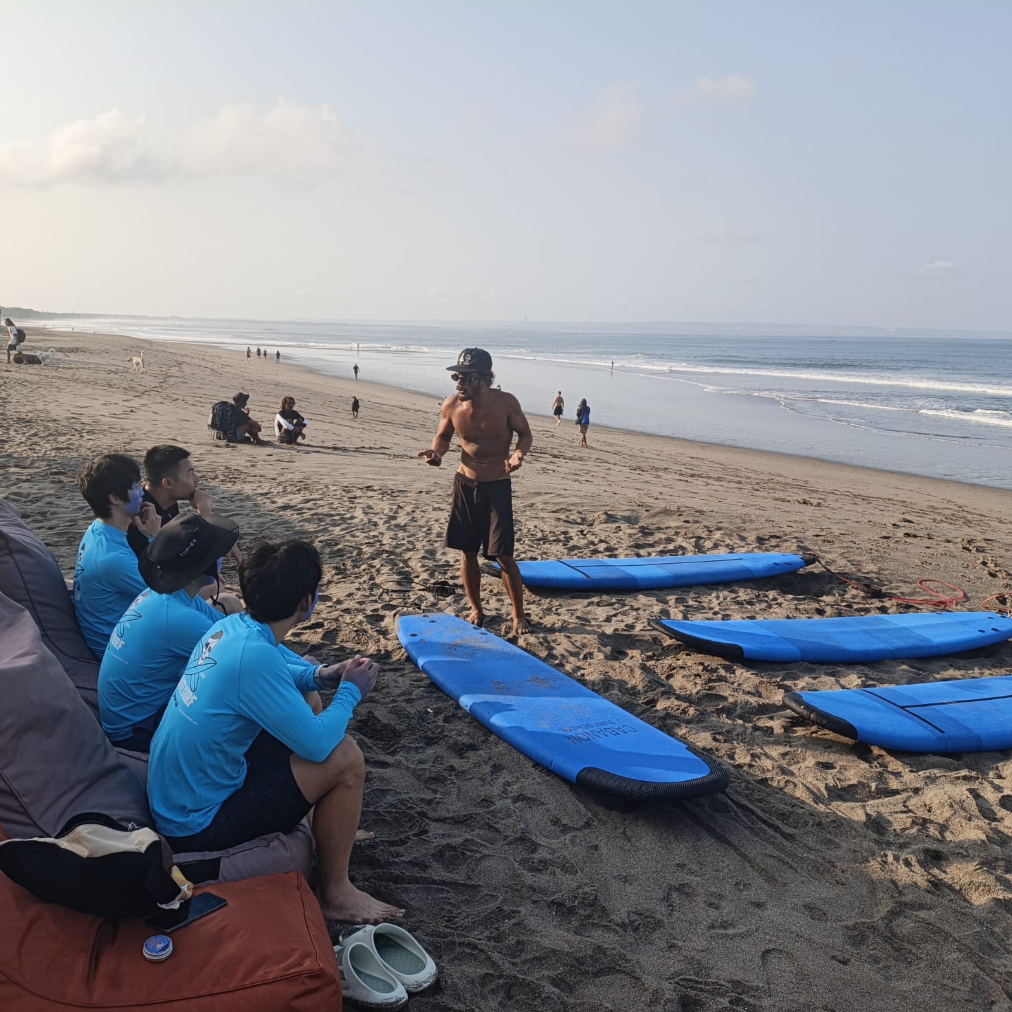 Surf lesson at Berawa